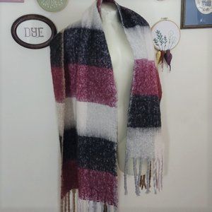 D&Y Oversized Striped Blanket Scarf
